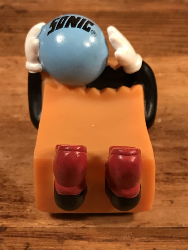 Sonic Drive-In Brown Bag Bowlers “Blue Ball On Head” Meal Toy