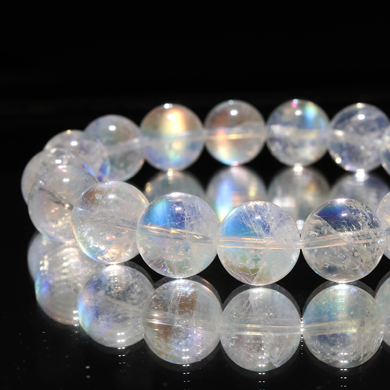 ブレス ホワイトラブラドライト(レインボームーンストーン