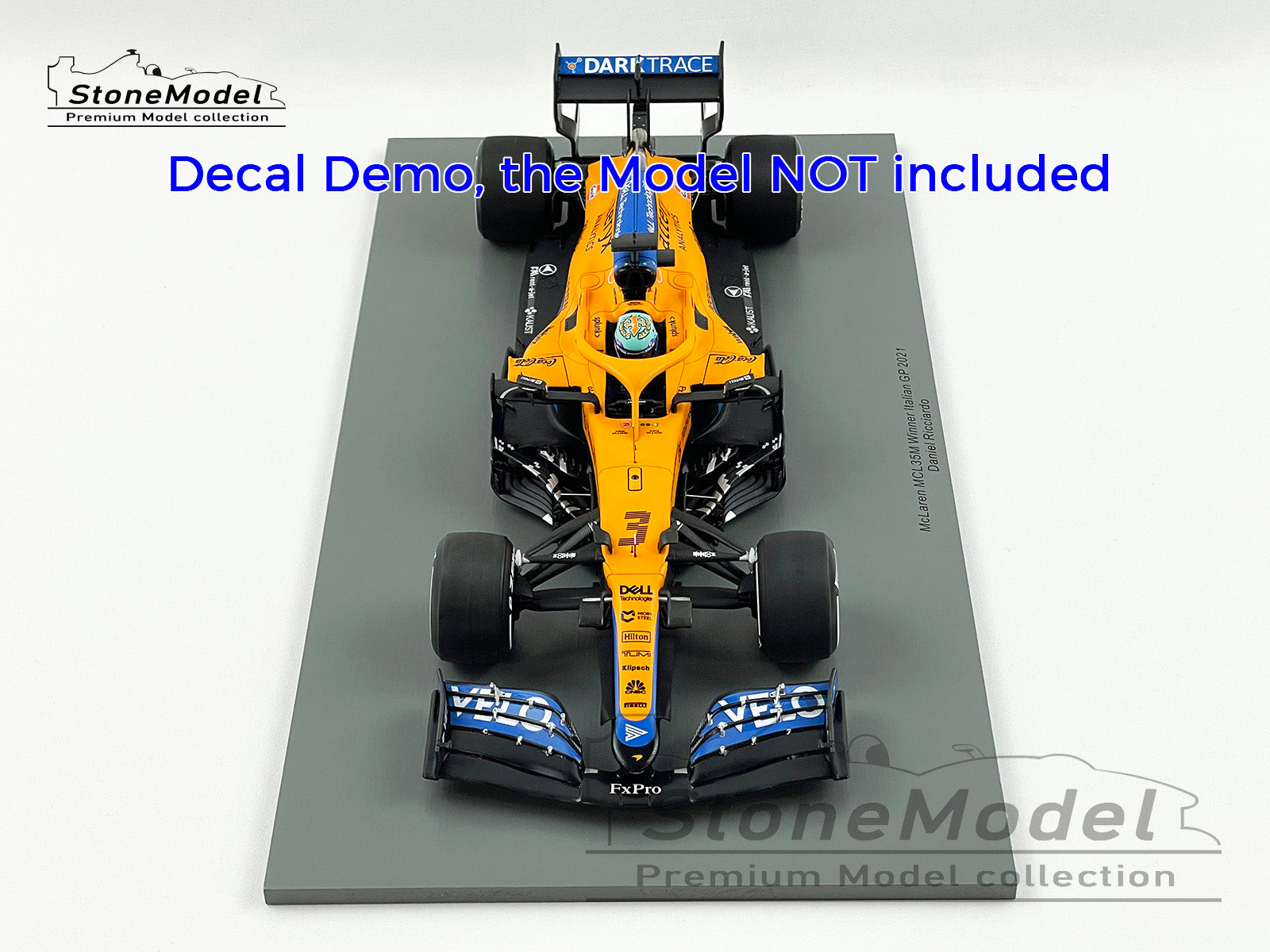 Decal for 1:18 Mclaren F1 MCL35M Italy 2021 Norris Ricciardo