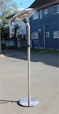 200V電気〉パラソルパティオヒーター(テーブル無タイプ)【UFO君