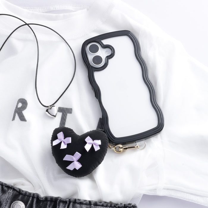sorureda!リボン付きハートチャームストラップ