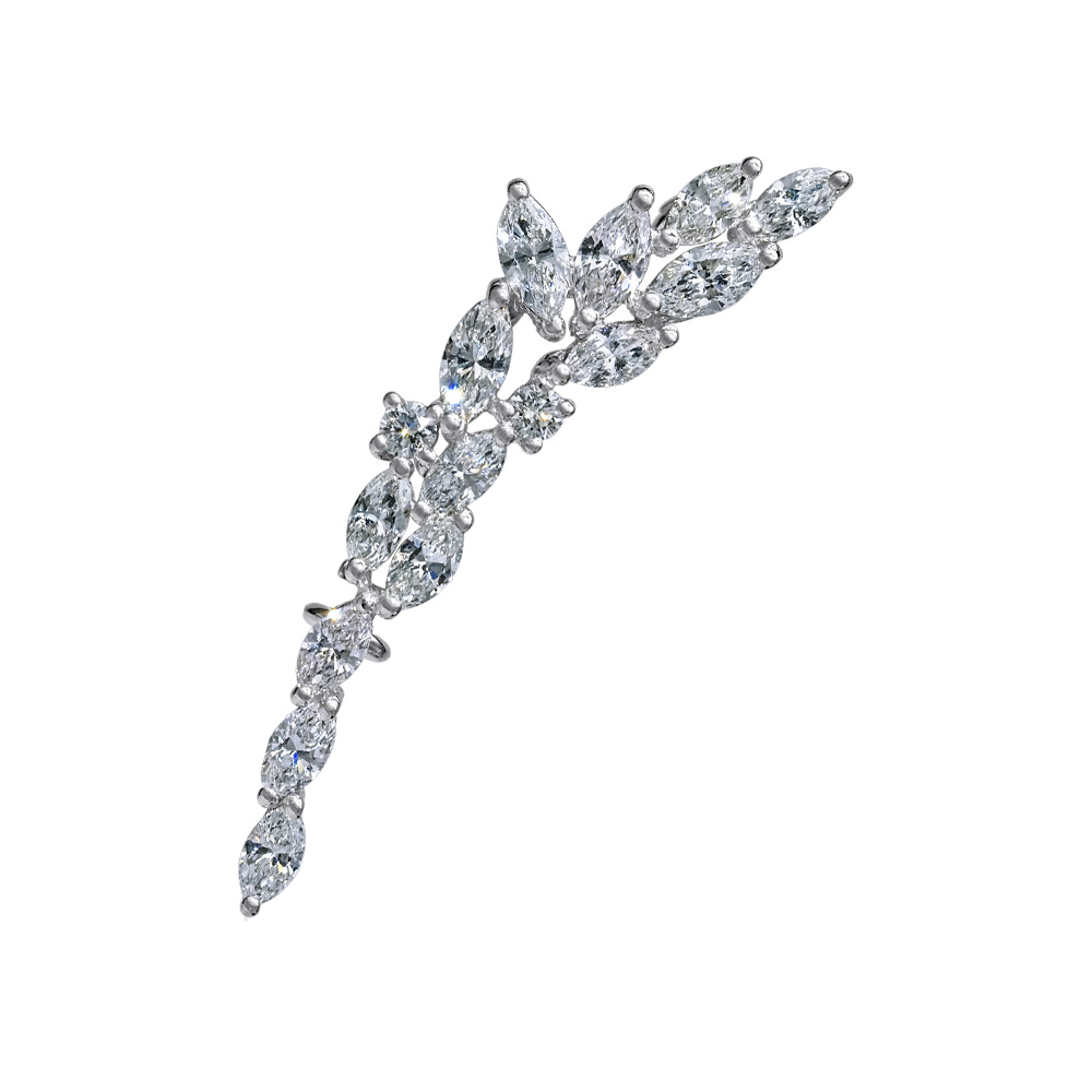 ダイヤモンド ブローチ | SUWA | マーキスカットダイヤモンドジュエリー