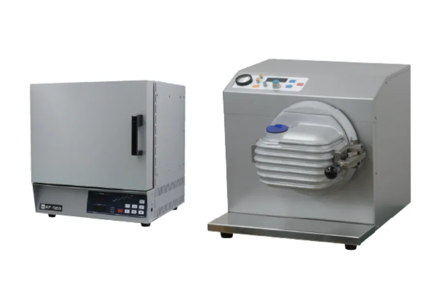 3T プログラム機能付中型電気炉RF-1120・高周波吸引加圧鋳造機CM-5000