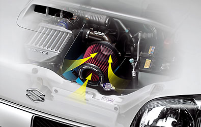 エアファンネルクリーナーCOMPE - スズキスポーツレーシング製品詳細