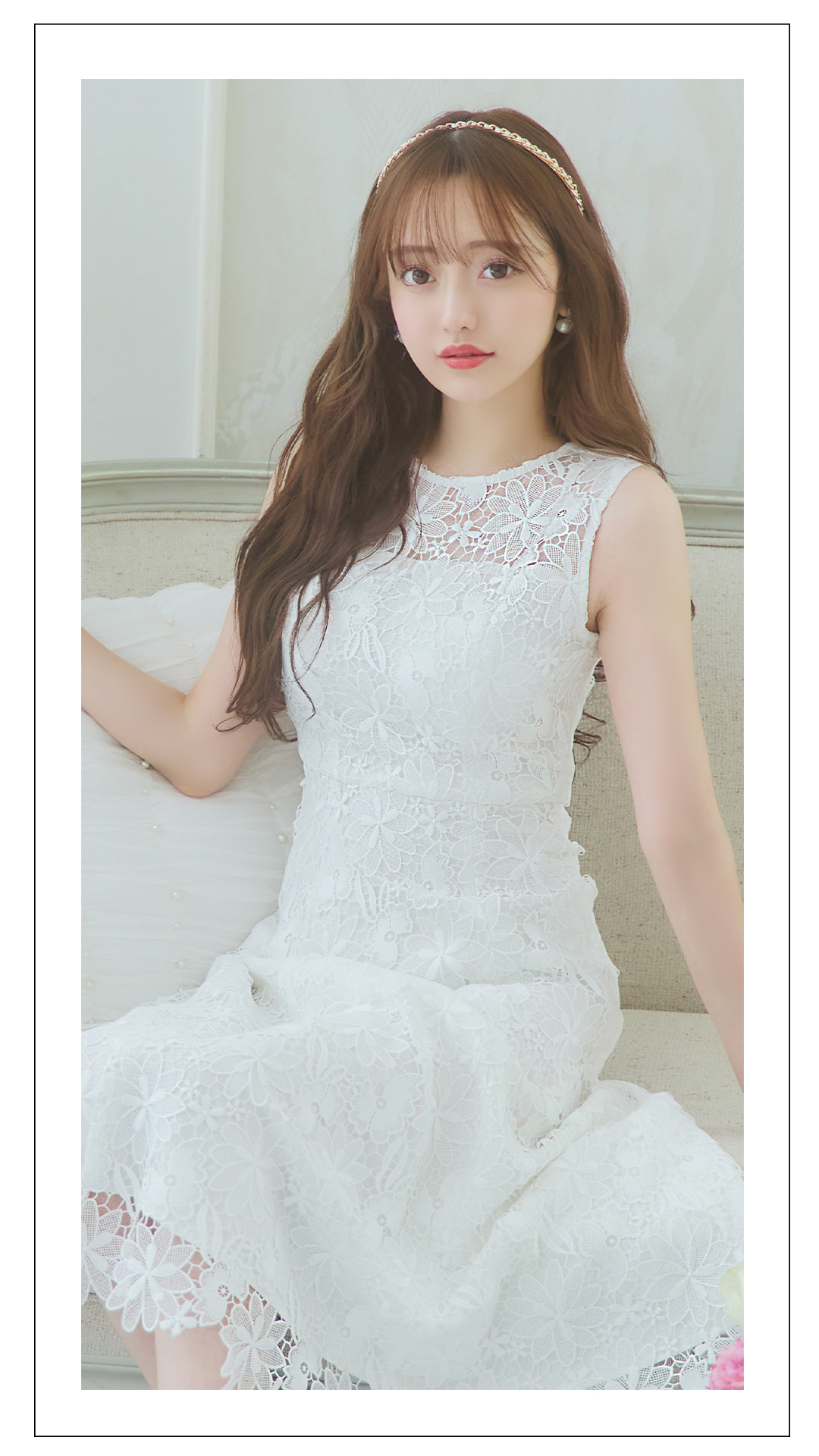 XS-Lサイズあり 【GINZA COUTURE/銀座クチュール】フラワーレース