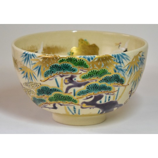 真葛焼 五代宮川香斎 蓬莱山絵茶碗 すいぎょく園｜創業百年、お茶の