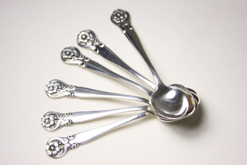 ビンテージ雑貨スウェーデン製 シルバー（純銀）ティースプーン