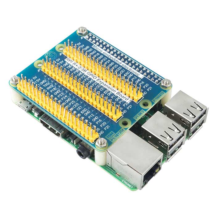 Triple GPIO Multiplexing Expansion Board for Raspberry Pi 5/4/3B+/3B