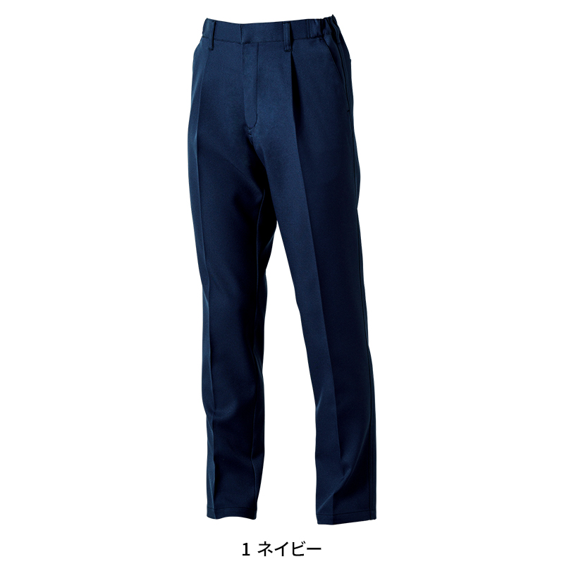 作業ズボン スラックス(ワンタック・脇ゴム) 桑和SOWA 9522-09【サン