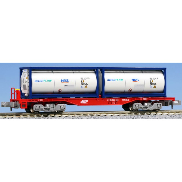 コキ200 ISOタンクコンテナ「日陸」積載 [8042-2] - スーパーラジコン