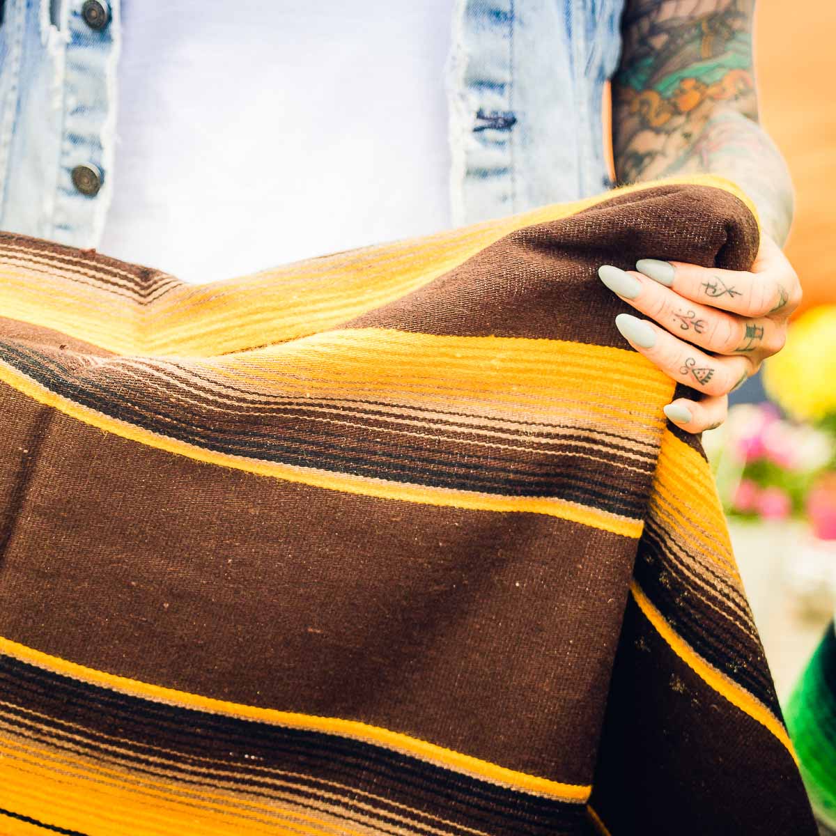 Serape brown | mexican blanket | Superskull