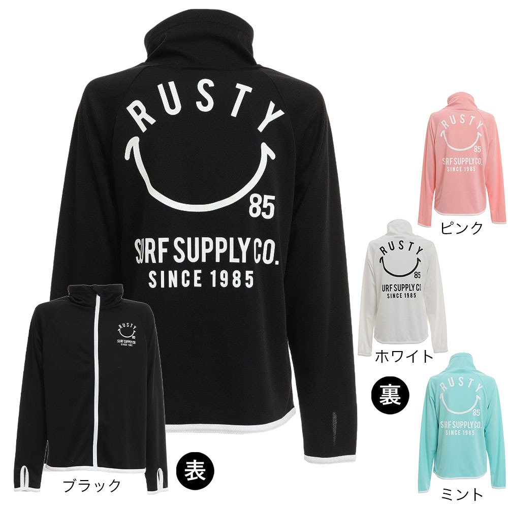 ラスティ（RUSTY）（キッズ）ジュニア ラッシュガード 長袖 接触冷感