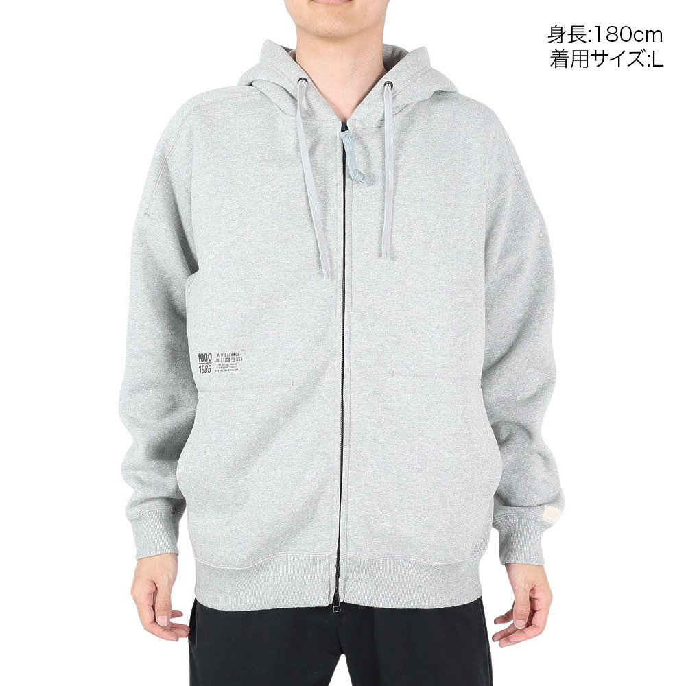 ニューバランス（new balance）（メンズ）パーカー メンズ 裏起毛 1000