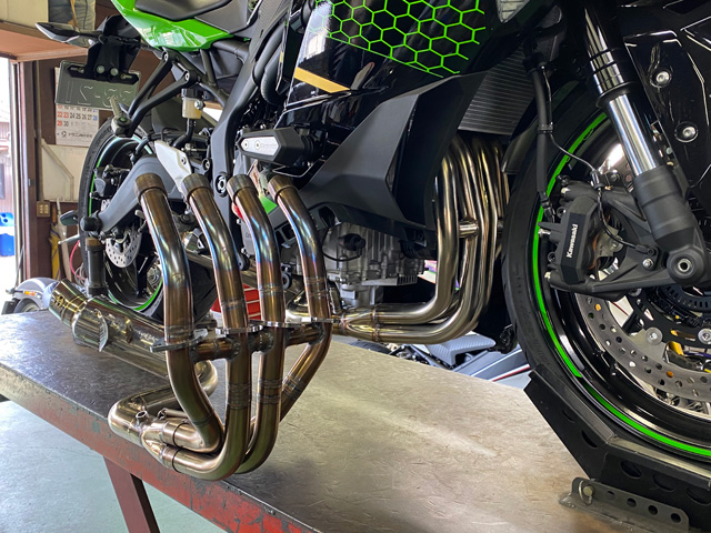 2022 Ninja ZX-25R / SE (2BK-ZX250E) POWERBOX FULL チタンブルー