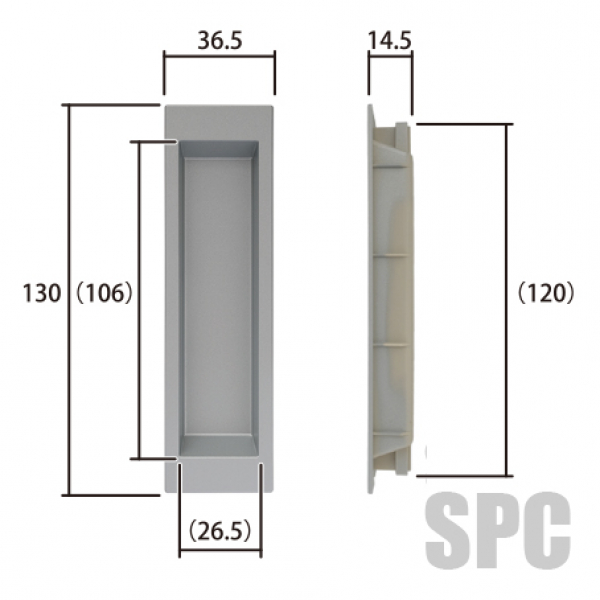 ワンタッチ引手 MZHZHES51／MZHZHES66／MZHZHES67｜サッシコンビニの