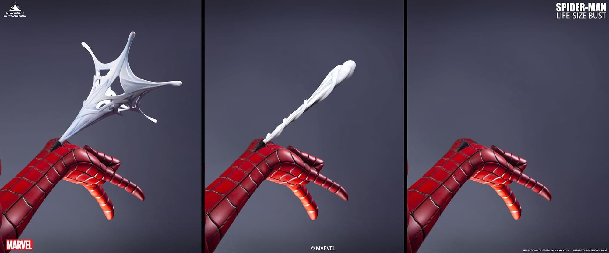 Spiderman BLACK/BLACK 1:1 Lifesize Bust - Spec Fiction Shop