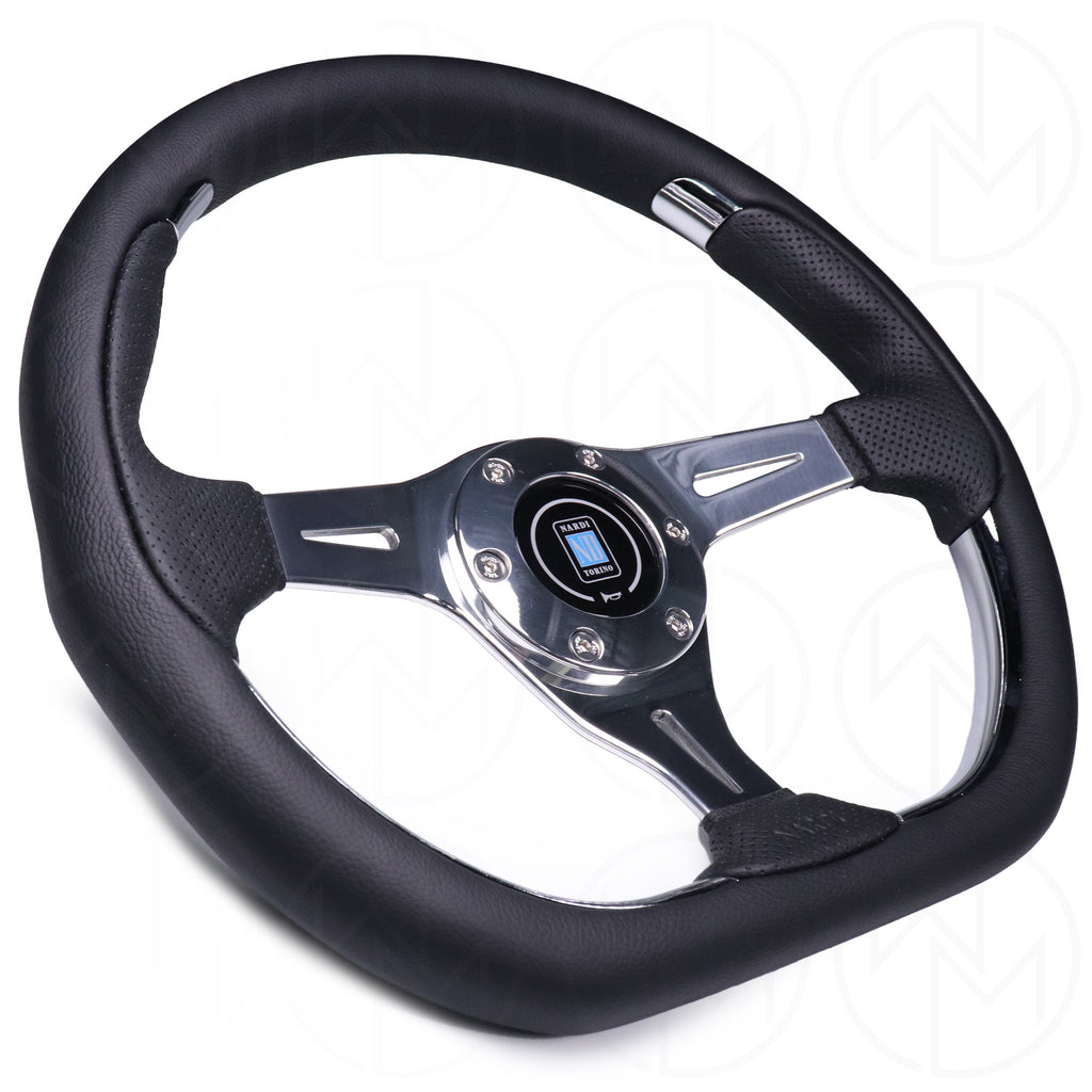 Nardi Kallista Metal Steering Wheel - 350mm Combo Leather w
