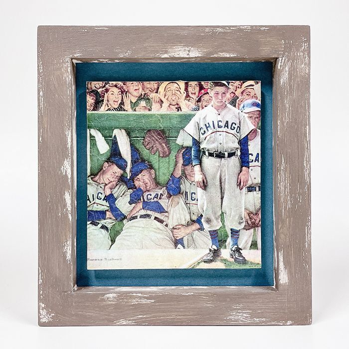NORMAN ROCKWELL BASEBALL ART】ノーマン・ロックウェル/ポストカード額装