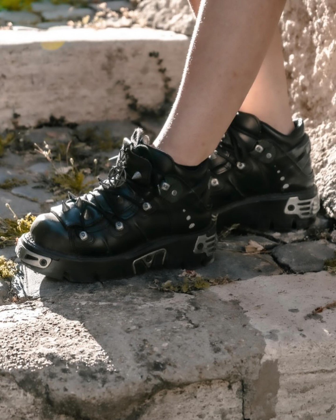 取り寄せ] M-110-S1 / プレート / 厚底スニーカー / 本革【NEW ROCK