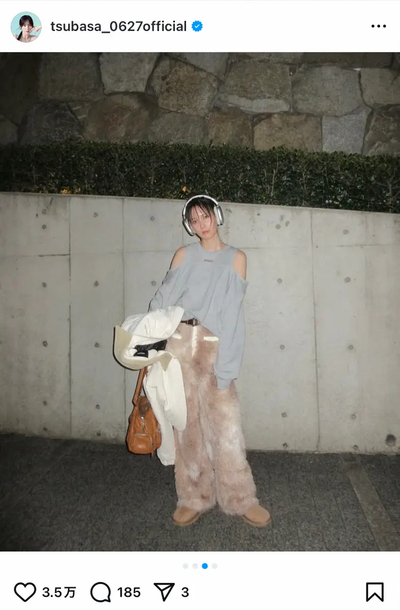 本田翼公式インスタグラム(@tsubasa_0627official)から - スポニチ