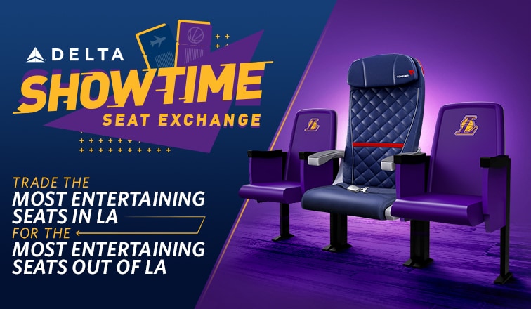 デルタ航空、NBAレイカーズとチケット交換のアクティベーション