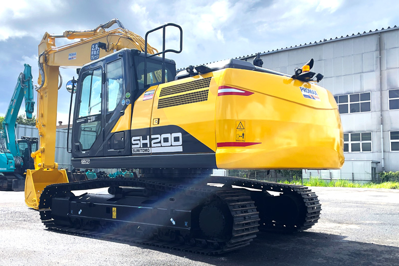 バックホー配管クレーン（SH200-7） | エスアールエス株式会社 - 建機