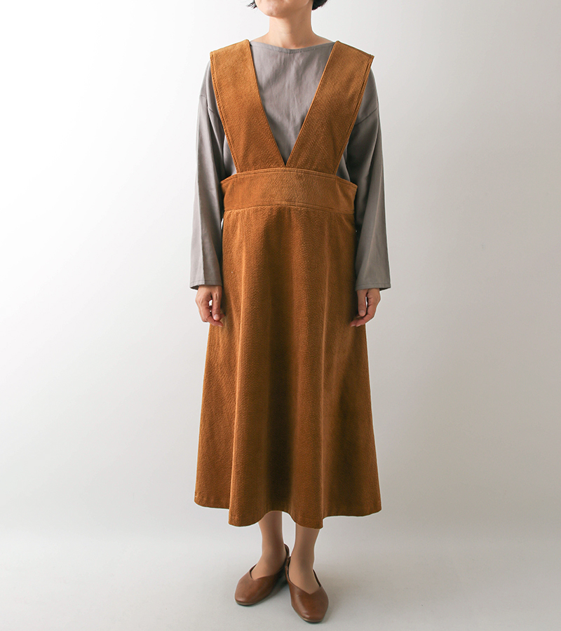 実物大型紙【No.813】ボリューム肩紐のウエストヨークジャンパー