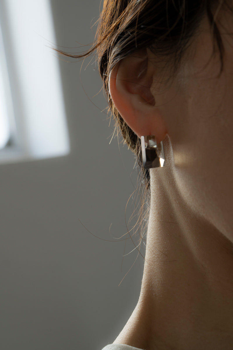 MONAKA jewellery Smoky quartz rock pierce モナカジュエリー