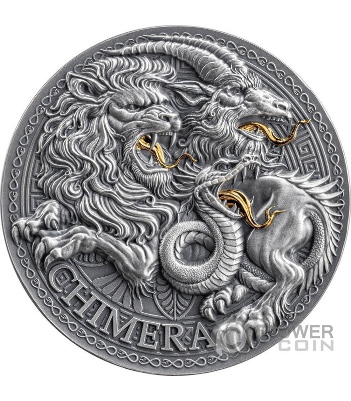CHIMERA Great Greek Mythology 1 Oz Silver Coin 1000 Francs