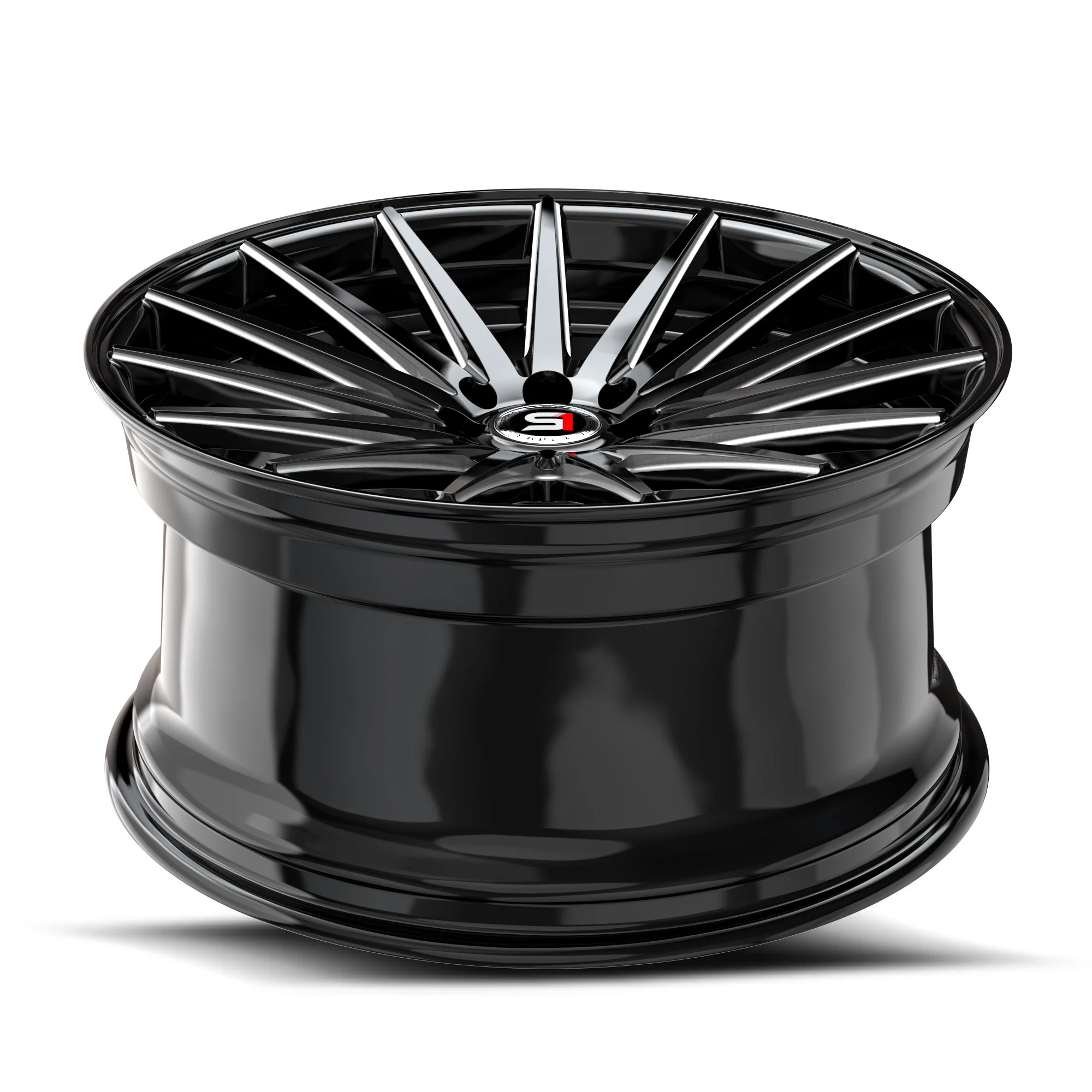 Spec-1 SP-69 Gloss Black / Milled - PowerHouse Wheels & Tires
