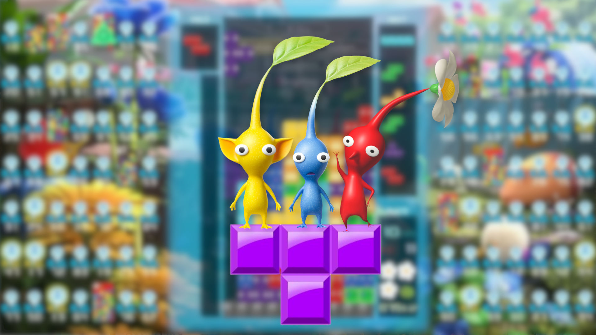 Bring the garden to the party with the Tetris 99 Pikmin 4 crossover