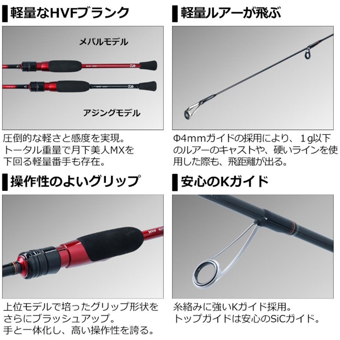 ダイワ 月下美人 メバル 76L-T [2020年モデル] - 釣具のポイント