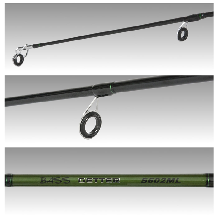 バス釣り セット 6.0フィート スピニングリール付き 釣り竿 - 釣具の