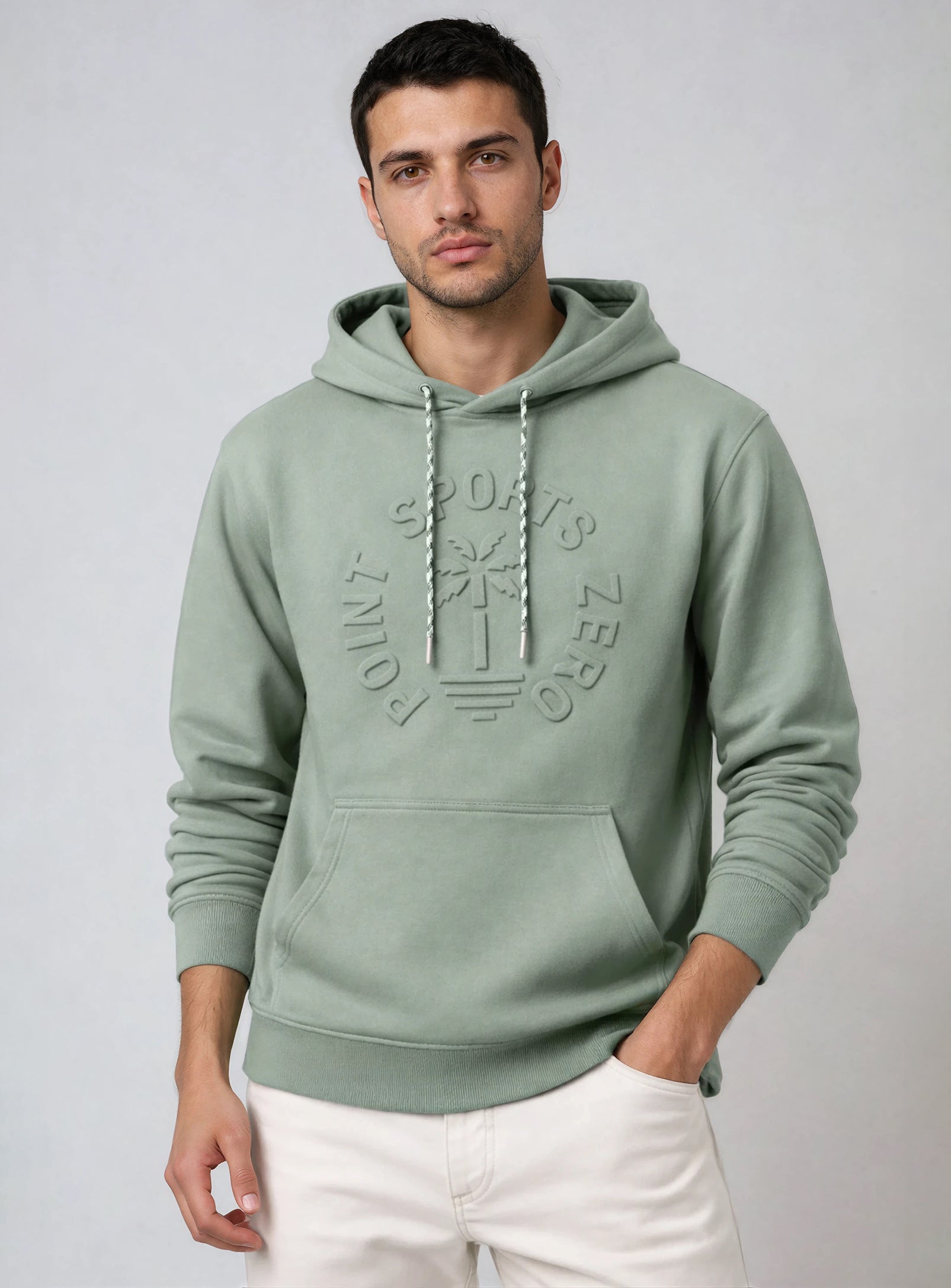 MAYE | Hooded Pop Over Fleece with Kangaroo Pocket – Point Zero