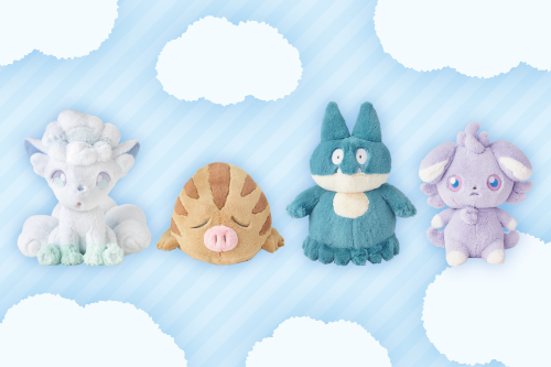 ふわふわ抱きぬいぐるみ」シリーズに、アローラロコンたちが仲間入り