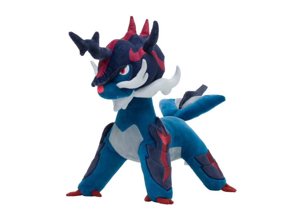 ヒスイのすがたのバクフーンたちのぬいぐるみが、ポケモンセンターに