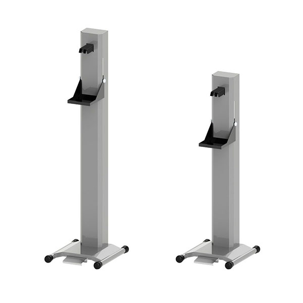 ミヅシマ工業 アルコールフットスタンド - 屋内用足踏み式スタンド【代