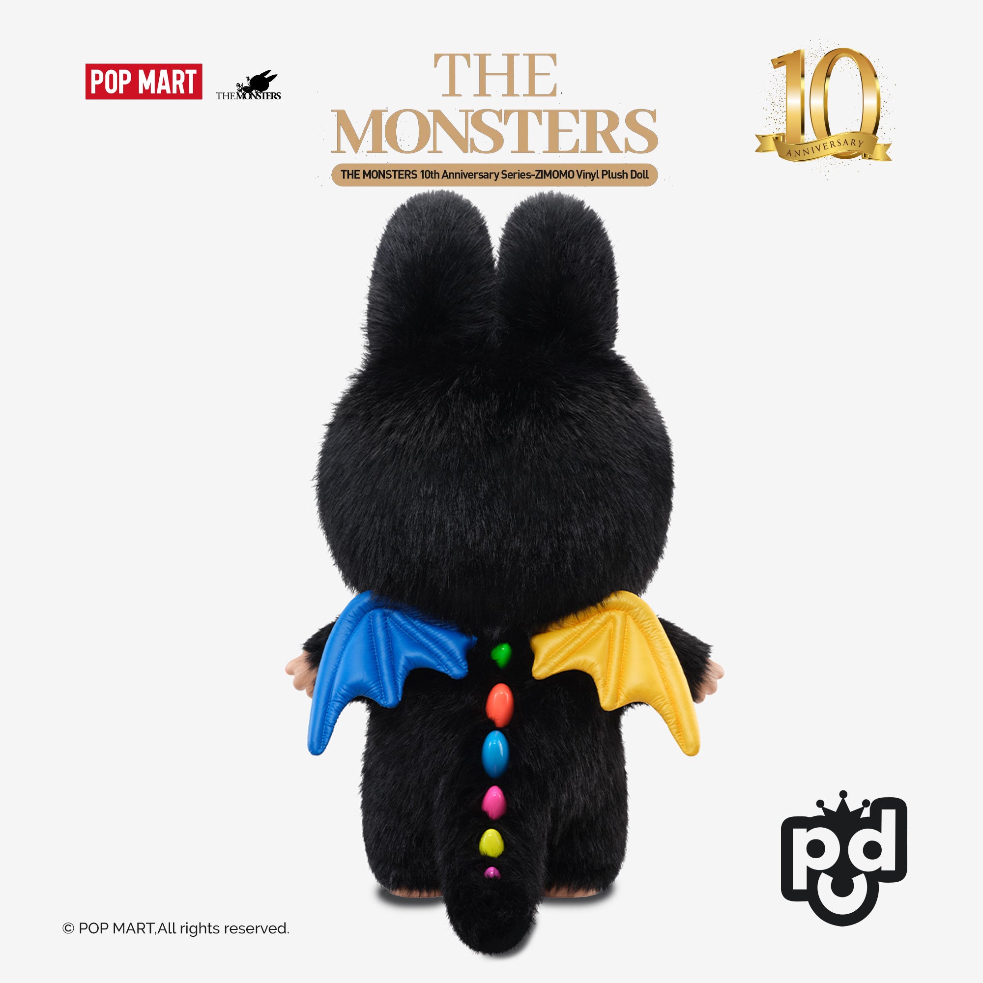 THE MONSTERS 10th Anniversary Series-ZIMOMO Vinyl Plush Doll (Pre