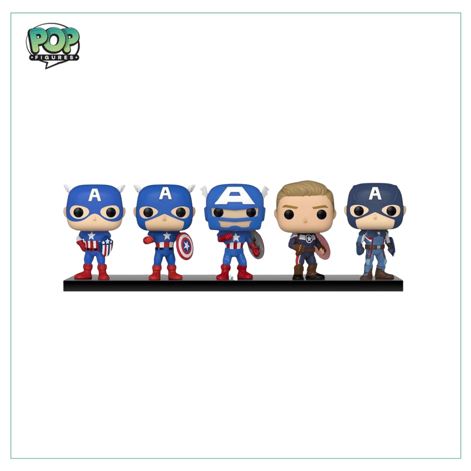 Captain America | Through the Ages | Deluxe Funko 5 Pack! | Marvel