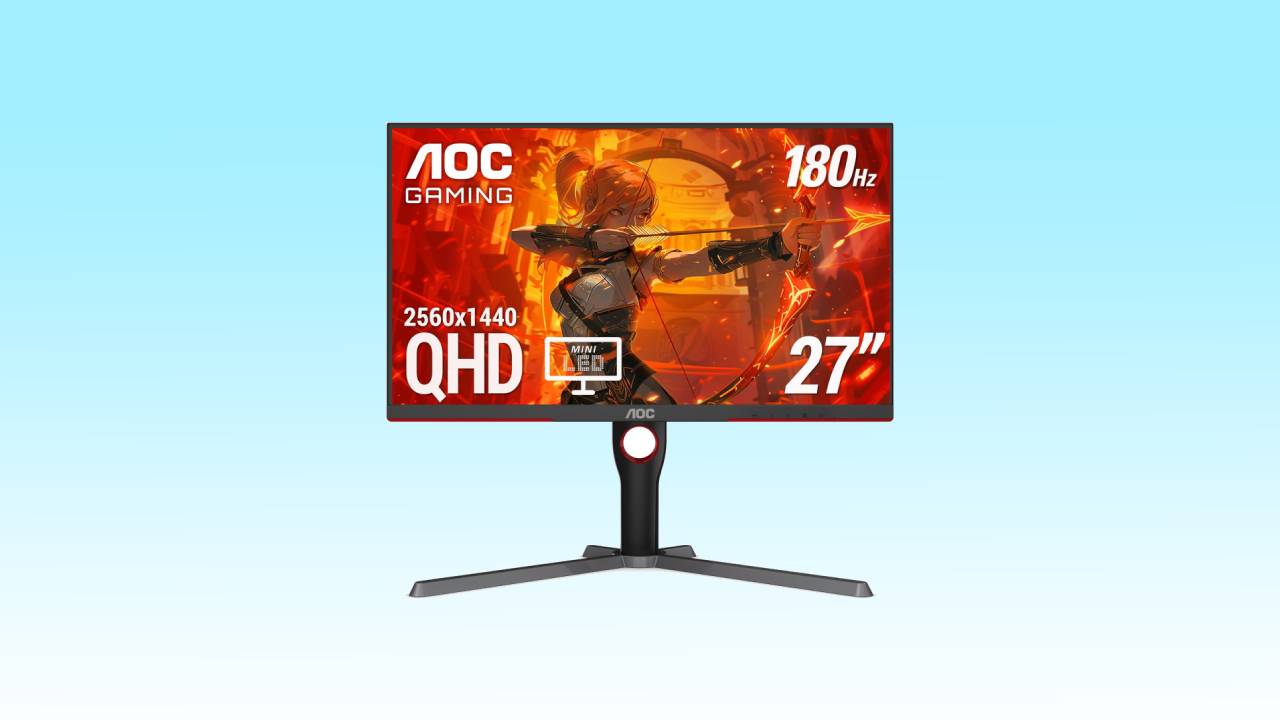 This 180Hz 1440p gaming monitor from AOC is back at its lowest