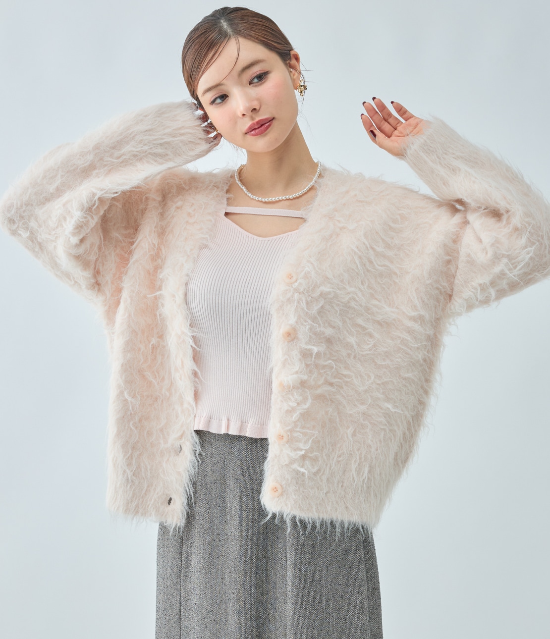 シャギーショートPコート(S ピンク): PEACH JOHN | ピーチ・ジョン