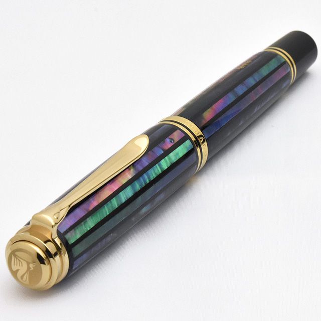 Pelikan ペリカン 万年筆 限定品 螺鈿万年筆 M1000 緑光【りょっこう