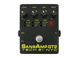 Tech 21 SansAmp GT2 Guitar Amp Modeling Pedal - Perfect Circuit