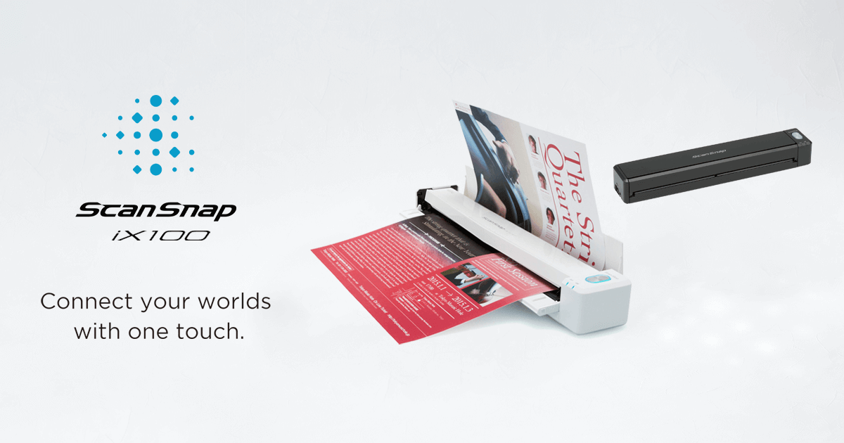 モバイルモデル ScanSnap iX100 | スキャナーならScanSnap | RICOH