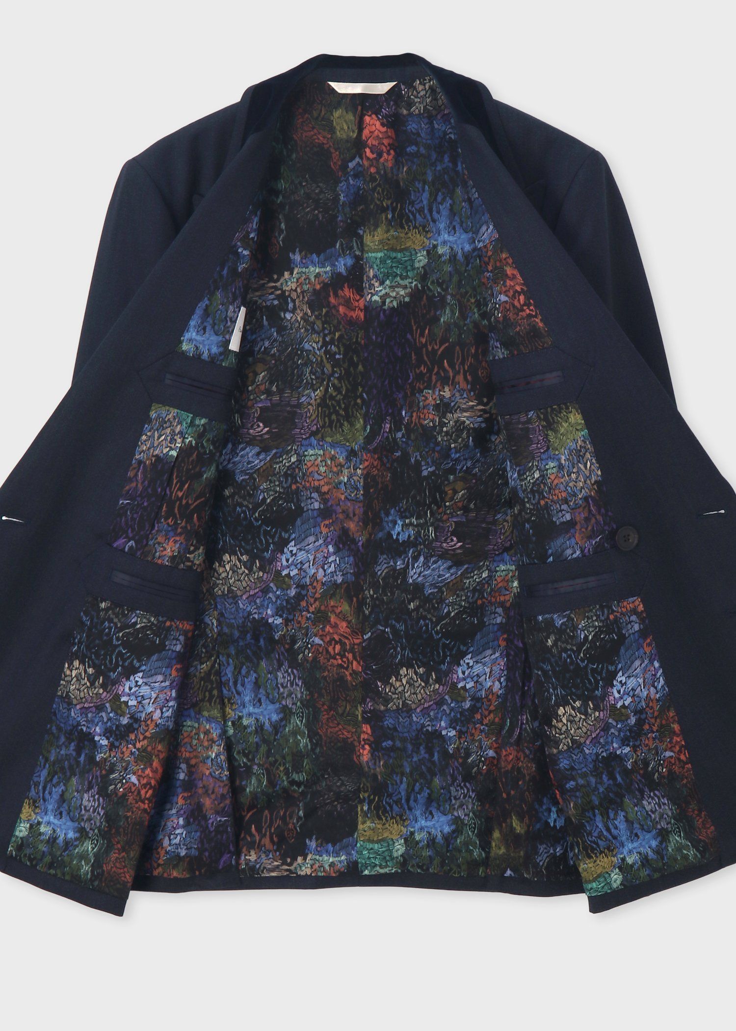 ヴィンテージテクスチャー ダブルブレスト ジャケット（ネイビー