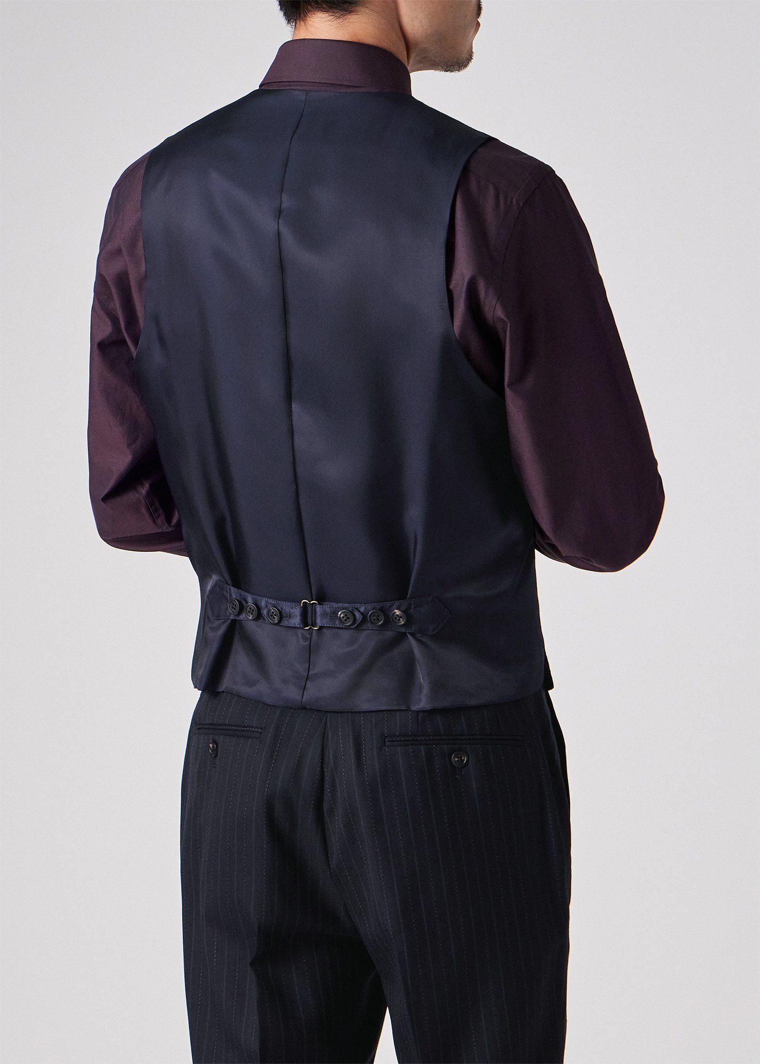 オルタネイトストライプ 6Bベスト（ネイビー） ｜ポール・スミス