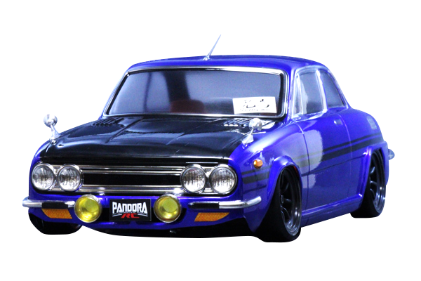 萬代屋【イスズ ベレット 1500デラックス水色ミラー欠】ブリキ製