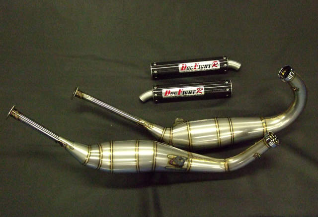 DOG FIGHT RACING製 HONDA NSR250R('88-'89) ステンレスチャンバー