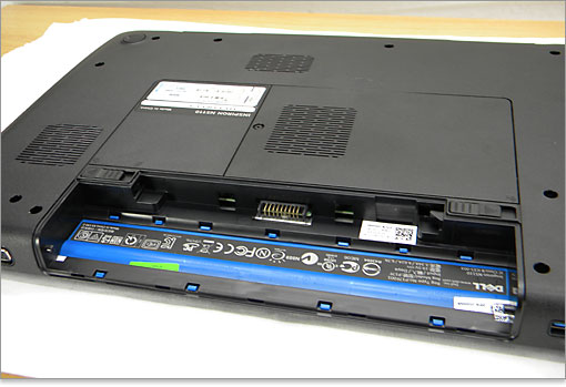 購入レビュー、Inspiron 15R（N5110）の背面詳細レビュー