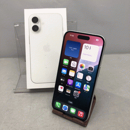 APPLE 〔中古〕iPhone16 128GB ホワイト MYDR3J/A SIMフリー（中古1